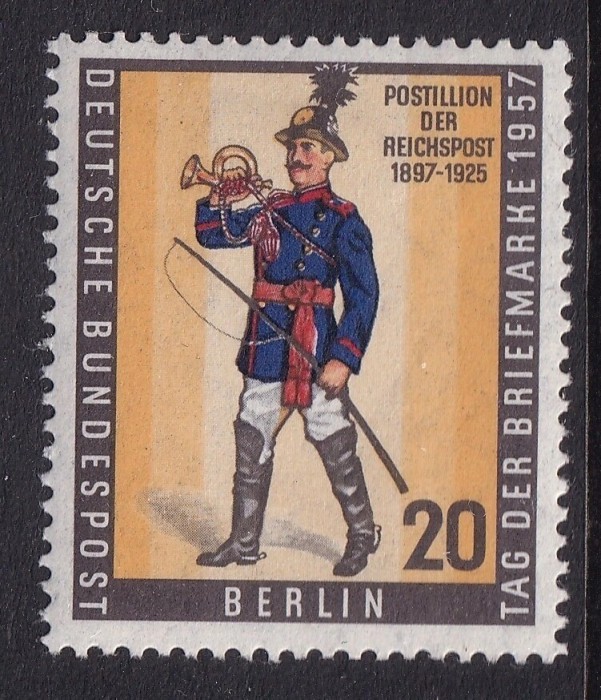 Berlin 1957 - Ziua mărcii poștale, serie neuzata