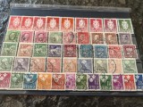 Lot timbre stampilate Suedia veche, stare foarte buna, anii 100-1940
