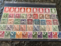 Lot timbre stampilate Suedia veche, stare foarte buna, anii 100-1940