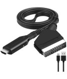 Convertor SCART la HDMI convertor audio video HDTV NTSC PAL SECAM