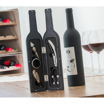 Set de accesorii pentru vin in cutie sub forma de vin StarHome GiftGalaxy foto