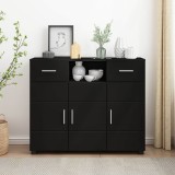vidaXL Dulap din Lemn Negru 88,5 x 30,5 x 73 cm Lemn compozit 880282