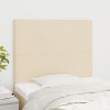 VidaXL Tăblii de pat, 2 buc, crem, 100x5x78/88 cm, textil 3116047