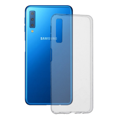 Husa silicon Samsung Galaxy A7 2018 Transparent foto