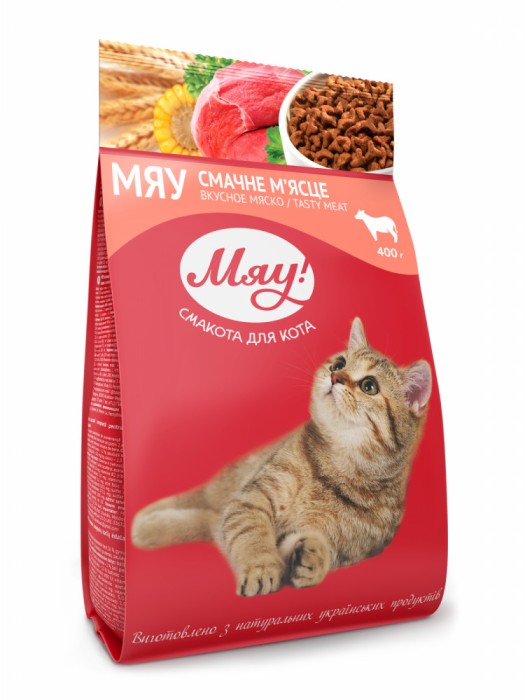 Miau Hrana uscata pisici - asorti carne 0,9 kg
