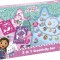 Set 2 in 1 Gabby&#039;s Dollhouse - Bratari cu pandantive &amp; carioci de suflat