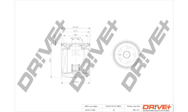 Dr!ve+ DP1110.11.0073 Filtru ulei