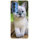 Husa compatibila cu Motorola Moto G71 5G model Smol cat, Silicon, TPU, Viceversa, Transparent, Carcasa