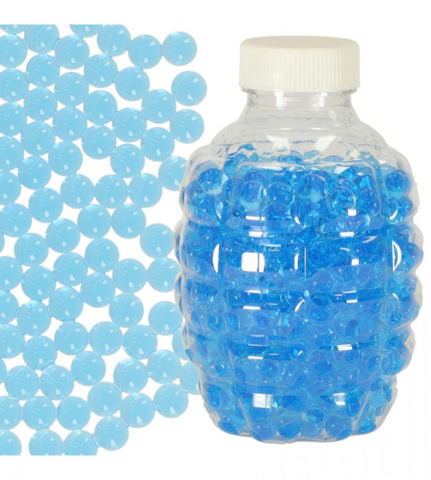 Set de 550 bile de gel, 7-8 mm, hidrogel, model grenada, albastru
