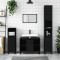 vidaXL Dulap pentru baie, negru, 80x33x60 cm, lemn compozit 831637