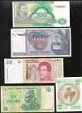 Set 5 bancnote de prin lume adunate (cele din imagini) #421, Europa