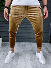 Pantaloni de trening de CATIFEA conici - gold - COLECTIE NOUA - A9150 foto