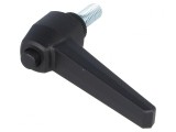 Manetă franceză neagră 20mm 73mm