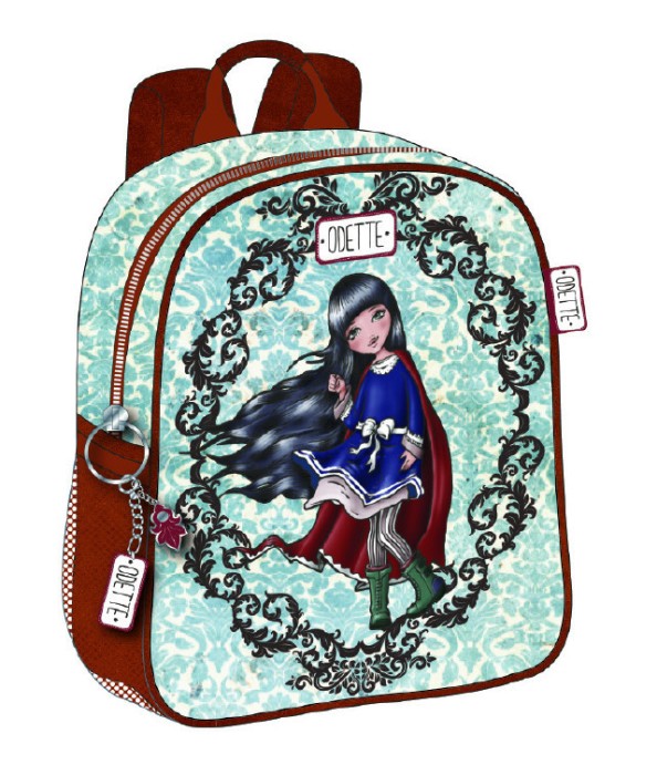 Mini ghiozdan gradinita Odette albastru-maro
