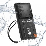 Cumpara ieftin Husa Universala Waterproof Spigen pentru Telefon max. 6.9inch, Aqua Shield A604, Neagra ACS11675