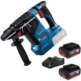 Bosch GBH 18V-24 C + 1600A019S0 - Rotopercutor SDS-Plus 2.4 J + Set 2 acumulatori si incarcator Li-Ion 18 V 4 Ah