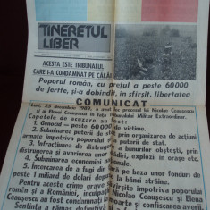 ZIAR TINERETUL LIBER - 26 DECEMBRIE 1989 , AN 1, NR 5, C37