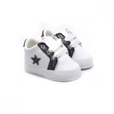 Pantofi Newborn Star Albi , Marime 15 Alb, 15, Alb, 0-3 luni, Unisex