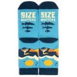 Sosete, amuzante, pentru pescari, Size matters, Marime universala: 40-44, confort desavarsit si previn aparitia mirosurilor neplacute