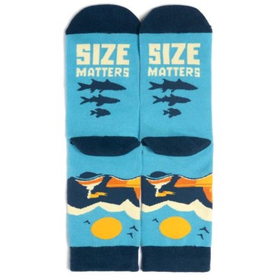 Sosete, amuzante, pentru pescari, Size matters, Marime universala: 40-44, confort desavarsit si previn aparitia mirosurilor neplacute foto