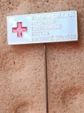 QW9 N5 58 - insigna - tematica medicina - crucea rosie - Polonia - 1989