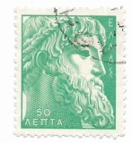 Grecia - Arta antica - Valori si culori noi - 1958, valoare obliterata
