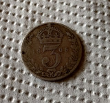 Marea Britanie - 3 Pence 1905 - Argint, Europa