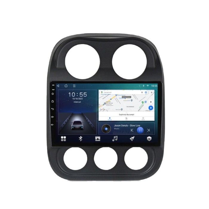 Navigatie dedicata cu Android Jeep Compass I 2011 - 2016, 2GB RAM, Radio GPS