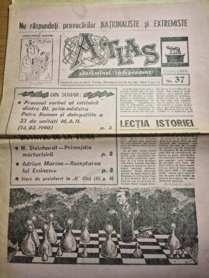 ziarul atlas clujul liber august - septembrie 1990 foto