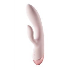 Vibrator Rabbit Coco 10 Moduri Vibratii Silicon USB Roz 22.9 cm