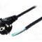 Cablu alimentare AC, 3m, 3 fire, culoare negru, cabluri, CEE 7/7 (E/F) &amp;#351;tecar in unghi, LIAN DUNG -