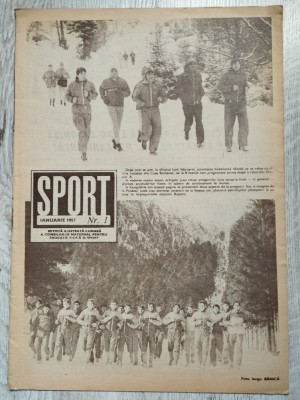 Revista SPORT nr. 1 - Ianuarie 1987 foto