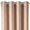 Perdea Decorativă, Taupe Shiny, Semitransparentă, Inele Metalice, Poliester, Dimensiuni 140x250cm