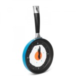 Ceas de Perete in Forma de Tigaie cu Ou Ochi, albastru