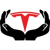 Sticker In My Hands Is TESLA