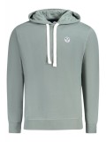 Hanorac barbati, cu mini logo brodat, Regular fit, verde, 2XL