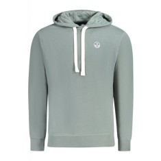 Hanorac barbati, cu mini logo brodat, Regular fit, verde, 2XL