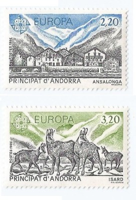 |Andorra, posta franceza, Europa CEPT, 1986, MNH foto
