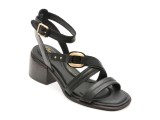 Sandale CLARKS negre, MORWYN STRAP, din piele naturala