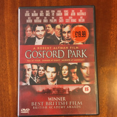GOSFORD PARK (1 DVD original film UK) - Stare impecabilă!