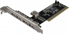 HUB Logilink USB 2.0 4 + 1 Port PCI Card foto