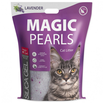 Așternut pentru pisici Magic Pearls cu lavandă 16 l foto