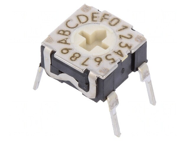 &Icirc;ntrerupător codificare HEX/BCD 16 Poz THT