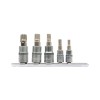 Set 5 Biti Spline Yato YT-04360, CrV6150, M5-M12, 1/4&quot; 3/8&quot;, Profesional, Polonia