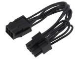 Cablu de Alimentare PCIe 6pin la 8pin 0,15m