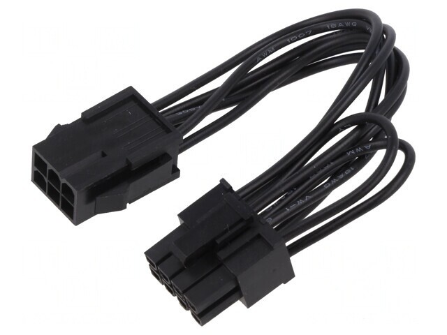 Cablu de Alimentare PCIe 6pin la 8pin 0,15m
