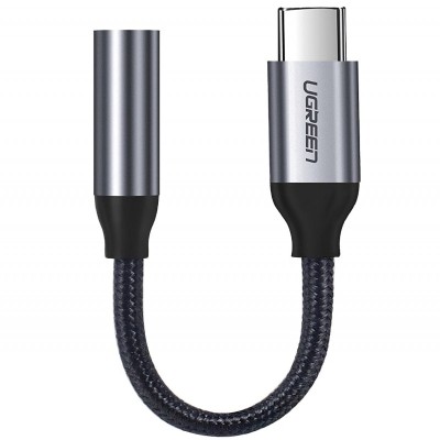 Adaptor Audio USB Type-C la 3.5 mm UGREEN, 0.1 m, Gri foto
