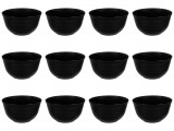 Set boluri, 12 piese, 4.5 l, Plastic, Negru