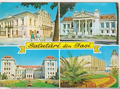 bnk cp Iasi - Vedere - circulata - marca fixa foto