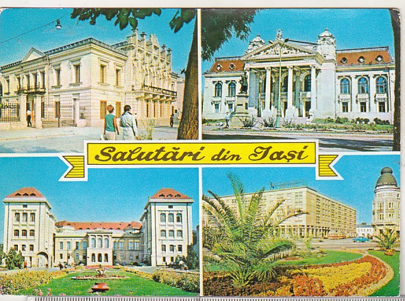 bnk cp Iasi - Vedere - circulata - marca fixa